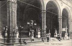 Leon de Dell Orgagna de la logia de Firenze de la POSTAL de la VENDIMIA