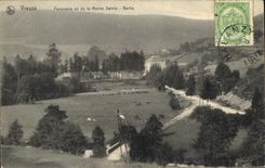 VINTAGE POSTCARD Viesse Panorama Seen of the Rock Sainte Barb