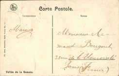 VINTAGE POSTCARD Viesse Panorama Seen of the Rock Sainte Barb