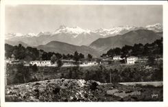 CPA La Cote D Azur La chaine des Alpes vue de la grande corniche 