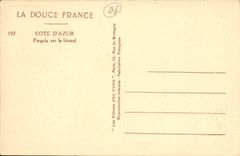 CPA Cote D Azur Pergola sur le littoral