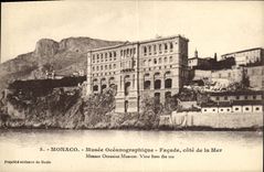 CPA Monaco Musee Oceanographique Facade Cote de la Mer