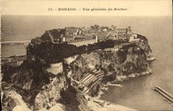 CPA Monaco Vue Generale du Rocher