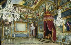 CPA Monaco Le Palais du Prince Salle du Trone
