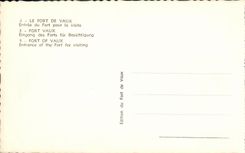 La POSTAL de la VENDIMIA fort de Vaux entro de la fortaleza para la visita Verdún Militaria