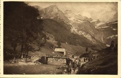 CPA Gavarnie Le Gave au pont de Brioule