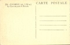 CPA Gavarnie Le Gave au pont de Brioule