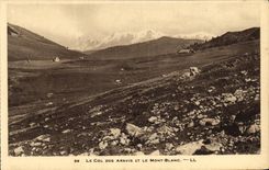 CPA Le Col des Aravis et Le Mont Blanc
