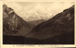 CPA La Savoie Pittoresque Les Aravis et le Mont Blanc