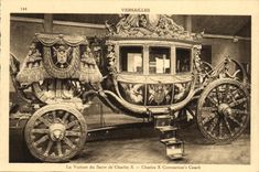 CPA Versailles La Voiture du Sacre de Charles X