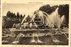 CPA Parc de Versailles Le bassin de Latone un jour de grandes eaux