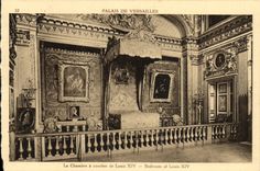 CPA Palais de Versailles Chambre a coucher de Louis XlV