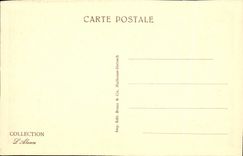 Claustro de Colmar de la POSTAL de la VENDIMIA de Unterlinden y estatua de Schongauer