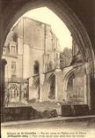 VINTAGE POSTCARD Abbey of St Wandrille Seen of the ruins of L Church taken of the Cloister