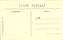 VINTAGE POSTCARD Abbey of St Wandrille Seen of the ruins of L Church taken of the Cloister