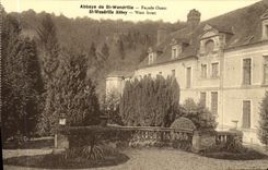 VINTAGE POSTCARD Abbey of St Wandrille Western Frontage