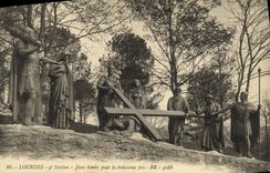 CPA Lourdes Station Jesus tombe pour la troisieme fois