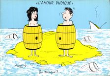 CPM L Amour Pudique On trinque 