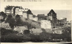 POSTAL Dieppe de la VENDIMIA el castillo viejo y el St Remy de la torre