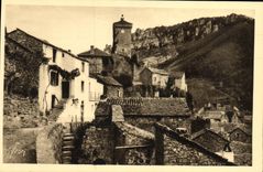VINTAGE POSTCARD Gorges of the Tarn Peyreleau