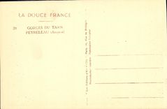 VINTAGE POSTCARD Gorges of the Tarn Peyreleau