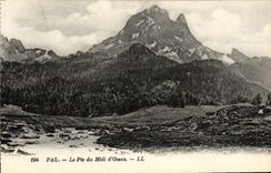 VINTAGE POSTCARD Pau the Peak of the South D Ossau