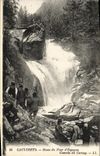 VINTAGE POSTCARD Cauterets Route of the Bridge D Spain Cascades of Cerisey