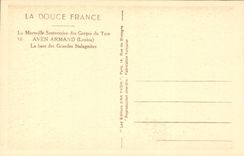 CPA La Merveille Souterraine des Groges du Tarn Aven Armand La base des Grandes Stalagmites