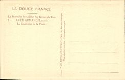 CPA La Merveille Souterraine des Groges du Tarn Aven Armand La Decoration de la Voute