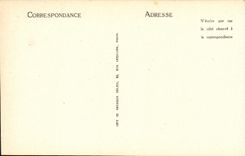 POSTAL Chatel Guyon de la VENDIMIA la orientacion de la tabla D y la ciudad