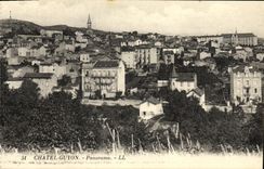 Panorama de Chatel Guyon de la POSTAL de la VENDIMIA