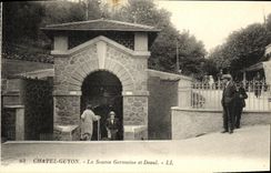 POSTAL Chatel Guyon de la VENDIMIA la fuente y el Deval alemanes
