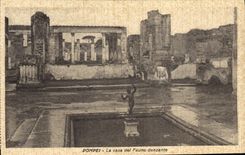 La POSTAL Pompeya de la VENDIMIA lo puso danzante de del Fauno