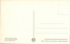 Volcan de Pompeya Veduta del Foro Civil de la POSTAL de la VENDIMIA