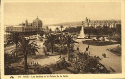 CPA Nice Les Jardins et le Palais de la Jetee