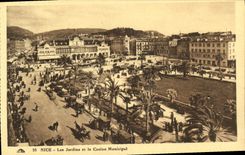 CPA Nice Les Jardins et le Casino Municipal