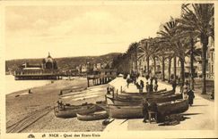 CPA Nice Quai des Etats Unis Bateaux