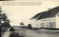 VINTAGE POSTCARD Waterloo Belle Alliance Closes situee on the road of Charleroi