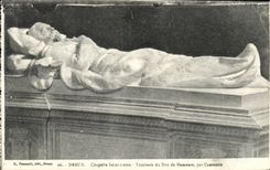 Duque del ddu de la tumba de St  Louis de la camara acorazada de Dreux de la POSTAL de la VENDIMIA del campo de Nemours