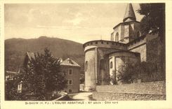 VINTAGE POSTCARD St Savin L Abbey church Dimensions northern