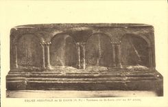 VINTAGE POSTCARD St Savin L Abbey church Tomb of St Savin