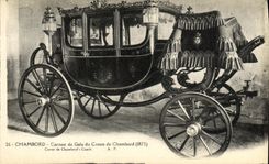 CPA Chateau de Chambord Carosse de Gala du Comte de Chambord 