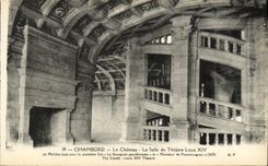 CPA Chateau de Chambord La Salle de Theatre Louis XIV