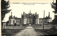 CPA Chateau de Chambord Vu de la Route de Saint Die 
