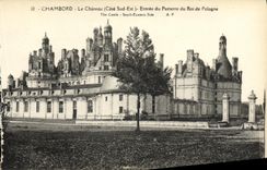 CPA Chambord Le Chateau Entree du Parterre du Roi de Pologne