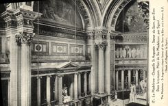 VINTAGE POSTCARD the Madeleine Vault St Augustin Statue of the Saint by Essex Paris