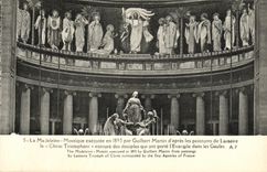 VINTAGE POSTCARD the Mosaic Madeleine exeutee in By Guilbert Martin D After Paintings of Lameire Paris