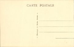 VINTAGE POSTCARD Chinon the Castle the Tower of L Clock and the door D entered