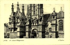 CPA St Thegonnec L Eglise