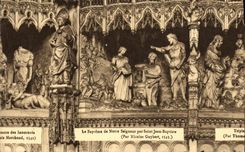 CPA Le Bapteme de Notre Seigneur par Saint Jean Baptiste Chartres Cathedrale